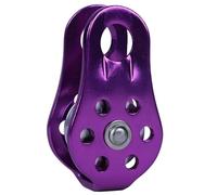 LLHCF 20KN - Polea de placa fija pequeña para escalada en roca, rapel, tirolesas deportivas, aleación de aluminio, polea individual