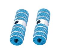 LLHCF 2lots - Soporte de bicicleta resistente al desgaste, estable y antideslizante, pedales de ciclismo, accesorios de montaje, reposapiés universal para bicicleta