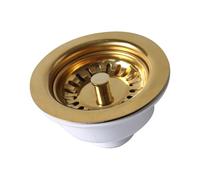 LLHCF 3. Colador de fregadero sin costuras con cesta de filtro Sparklingwine Bronze 304, drenaje inoxidable para gestión de residuos de cocina sin obstrucciones, plan profundo, colector de residuos de