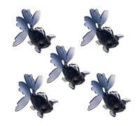 LLHCF 5 colgantes coloridos de resina con diseño de peces, accesorios de fabricación de joyas de resina para hacer joyas, talla única, como se describe, como se describe