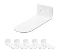 LLHCF 6 estantes flotantes acrílicos para zapatos montados en la pared, estante coleccionable para decoración del hogar