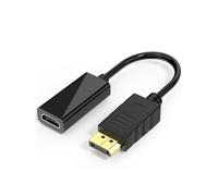 LLHCF Adaptador convertidor DisplayPort a HDMI de alta resolución 1080P 60Hz con sincronización de videos de sonido y convertidor de amplia compatibilidad