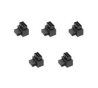 LLHCF Adaptador de corriente para CPU de escritorio de 8 pines, placa principal de 8 pines a 8 pines, conector de dirección asistida de 90 grados, adaptador de larga duración