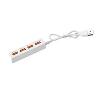 LLHCF Adaptador de corriente USB 2.0 macho a hembra de 4 puertos USB 2.0 macho a USB hembra divisor para teléfono USB divisor con adaptador de corriente