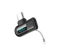 LLHCF Adaptador de extensión USB C hembra a macho de 120 W, pantalla LED para cargar 480 Mbps, adaptador de transferencia de datos tipo C