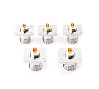 LLHCF Adaptador de montaje en cubierta UHF SO239 hembra UHF SO239 para panel de chasis, conector recto, cubierta protectora, adaptador de enchufe, cable coaxial, cable de soldadura, panel de mamparo