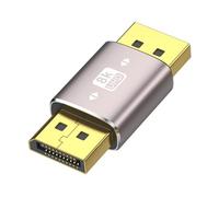 LLHCF Adaptador DisplayPort 1.4 de 8 K, adaptador chapado en oro de 90 grados, conector vertical macho a hembra, convertidor convertidor