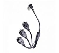 LLHCF Adaptador divisor USB para sincronización de datos y carga compatible con múltiples dispositivos USB 2.0 en áreas estrechas, divisor USB Y