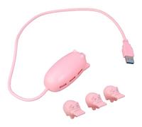 LLHCF Adaptador USB a USB 2.0, cable de carga de 3 puertos, divisor de carga rápida con puerto para teléfono, portátil, tabletas, expansor USB