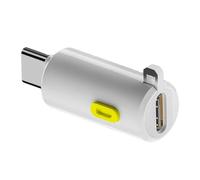 LLHCF Adaptador USB C de alta potencia de 240 W, transferencia de datos de 80 Gbps con botón de conmutación de pantalla digital, compatible con adaptador de corriente Thunderbolt4