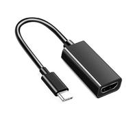 LLHCF Adaptador USB tipo C compatible con HDTV de aluminio 4Kx2K, pantalla de transferencia de datos de alta velocidad, proyectores, presentaciones, adaptador compatible con USB HDTV