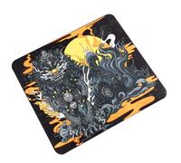 LLHCF Alfombrilla de ratón Qingsui de 3 almohadillas de tela tejida suave con base de goma para deportes electrónicos de 480 x 400 mm, alfombrilla de mouse de agarre estable para escritorios lisos