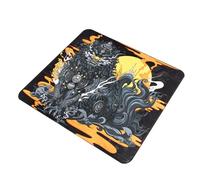 LLHCF Alfombrilla de ratón Qingsui de 3 almohadillas de tela tejida suave con base de goma para deportes electrónicos de 480 x 400 mm, alfombrilla de mouse de agarre estable para escritorios lisos