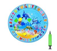 LLHCF Alfombrilla de refrigeración para perros, cama inflable para gatos pequeños, tapete de juego sensorial de agua, tumbona redonda para niños