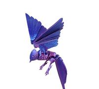 LLHCF Articulaciones flexibles articuladas juguete de escritorio para mascotas, decoración tridimensional impresa en 3 dimensiones, figuras realistas de golondrina de pájaro, adorno para mascotas de