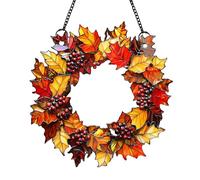 LLHCF Atrapasueños colgantes de vidrieras para colgar en la ventana, diseño de pájaros, girasoles, decoración de interiores con cadena para colgar