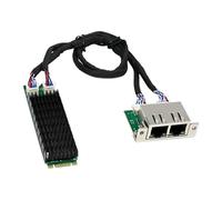 LLHCF B+M Keys - Dos tarjetas Gigabit, múltiples conectores del sistema operativo, instalación para un rendimiento de red estable, controlador Ethernet de baja latencia