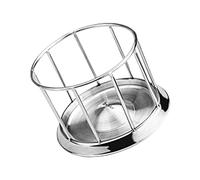 LLHCF Bandeja de acero inoxidable para lagartos y agua, para alimentar a múltiples reptiles una vez