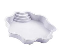 LLHCF Bandeja de agua para reptiles con plataforma de tortugas, cuenco de alimentación para lagartos, anfibios, bandeja de agua