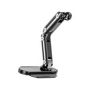 LLHCF Base de aluminio giratoria de 360 grados para salpicadero con rótula de 17 mm para coche, camión, tablero de instrumentos, base telescópica de aluminio para teléfono