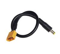 LLHCF Cable conector macho XT60 DC5521 a XT60 de 30 cm a DC5525 5521 para extensión de fuente de alimentación, convertidor de alta corriente