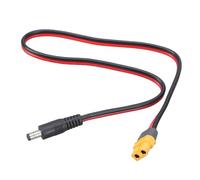 LLHCF Cable conector XT60 hembra a CC 5,5 x 2,1 mm/CC 5,5 x 2,5 mm macho, cable de carga para panel solar, cable de carga de UAV de juguete