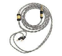 LLHCF Cable de auriculares de 8 núcleos con 2 pines de 0,78 mm para mejorar el sonido y reducir las interferencias, cable de cobre chapado en plata