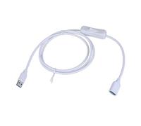 LLHCF Cable de extensión USB 3.0 macho a hembra con conmutador de 5 Gbps para una fácil transferencia de datos y fuente de alimentación en PC y coche, cable adaptador USB tipo A macho a hembra