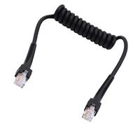 LLHCF Cable de red flexible Cat6 de 8 núcleos con conectores RJ45 sin enganches para sistemas Gigabit Ethernet y sistemas de seguridad, cable de resorte Gigabit Ethernet