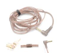 LLHCF Cable de repuesto chapado en plata azul para auriculares ZST/ZSR/ED12/ES3/ZS10/ZSN/ZSNPRO/ZS10PRO/AS16