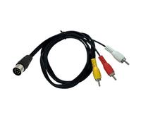 LLHCF Cable DIN flexible de 8 pines a 3 RCA DIN 8 pines a 3RCA para una integración perfecta con varios convertidores de dispositivos de música