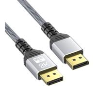 LLHCF Cable DisplayPort 8K DP1.4 de video soporta frecuencia de actualización de 60 Hz, ancho de banda de 32.4 Gbps para monitores de juegos de gama alta, alta tasa de actualización