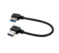 LLHCF Cable USB 3.0 macho a extensión con conectores en ángulo de 90 grados para una transferencia de datos eficiente a cable USB