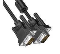 LLHCF Cable VGA flexible de 15 pines macho a macho con diseño antiinterferencias para monitores de pantalla claros