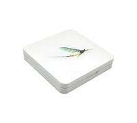 LLHCF Caja de gancho de pesca de alta calidad con 16 ranuras, construcción de metal resistente para un transporte seguro de señuelos de mosca, caja de gancho de pesca con mosca