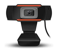 LLHCF Cámara web de alta definición 720P para computadora, unidad USB, cámara web para computadora de escritorio, micrófono integrado, cámaras giratorias de 180°
