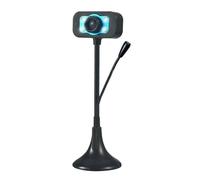 LLHCF Cámara web giratoria de 360 grados con micrófono de reducción de ruido, cámara web para computadora de escritorio para visualización profesional