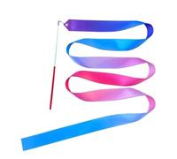 LLHCF Cintas de baile de 2 metros, cinta de gimnasia para niños, colorido gimnasio con varilla giratoria para baile artístico