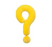 LLHCF Cojines coloridos de felpa suave con forma de signo de interrogación, decoración del hogar, almohadas creativas para sofá o silla