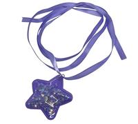 LLHCF Collar con colgante de estrella colorida para mujer, novia, dopamina, flor de ciruelo, gargantilla de aniversario, joyería de aniversario, gargantilla de estrella dulce, collar elegante tejido