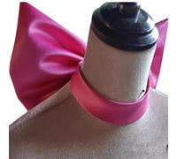 LLHCF Collar de cinta de moda, gargantilla con lazo, gran adición a accesorios de mujer, disfraz de Halloween y cosplay