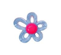 LLHCF Colorido colgante de flor hueca para hacer joyas, suministros hechos a mano, 31 x 29 mm, 10 colores para hacer joyas para mujeres