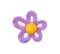 LLHCF Colorido colgante de flor hueca para hacer joyas, suministros hechos a mano, 31 x 29 mm, 10 colores para hacer joyas para mujeres