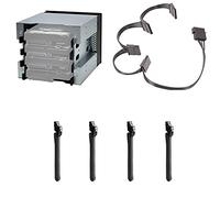 LLHCF Convertidor adaptador de bandeja dura de 5 pulgadas, 3 bahías ópticas a 4 bahías de 3.5 pulgadas
