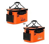 LLHCF Cubo de pesca para peces vivos, práctico plegable, bolsa de pesca de EVA, contenedor de agua para camping, senderismo, señuelo vivo, plegable, práctico contenedor de agua para senderismo