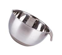 LLHCF Cuenco de acero inoxidable con mango cómodo, recipiente de almacenamiento para huevos eficientes, accesorios de cocina, cuenco de utensilios de cocina a prueba de óxido
