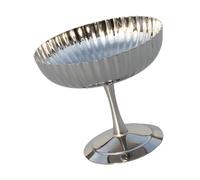 LLHCF Cuenco de postre de acero inoxidable para sorbete y mousses para servir yogures con pies, platos para fiestas, vajilla, decoración de cocina, cuenco de postre de acero inoxidable