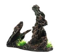 LLHCF Decoración de terrarios de rocalla de resina, peceras, paisajes, peceras, modelo decorativo, estatua de oficina, adorno de mesa