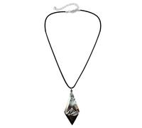 LLHCF Delicado collar con colgante de montaña de nieve, elegante cadena de clavícula, adorno secreto del mundo mágico en el interior, colgante de resina pulida