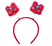 LLHCF Diadema de cuerno de dragón de Año Nuevo chino, suave, llamativa, colores llamativos, cómoda elasticidad, ideal para festividades